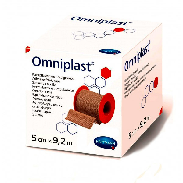 Пластырь Omniplast на тканевой основе нестерильный 5,0см  х 9,2м