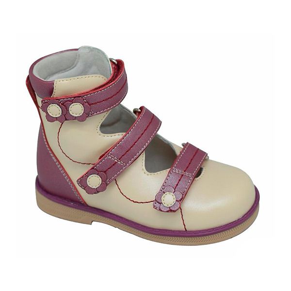 Сандали ортопедические Ортобум для девочек 81597-32 цвет бежевый/фуксия