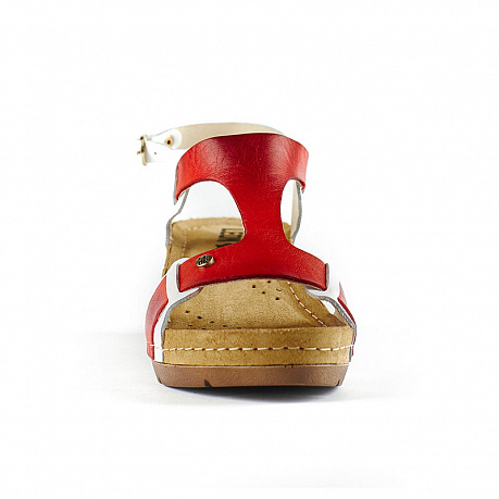 Сандали Leon женские1010 красные. Изображение 2 из 2