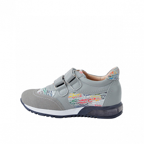 Полуботинки ортопедические Твики для мальчиков TW-435-16 светло-серые. Изображение 4 из 5