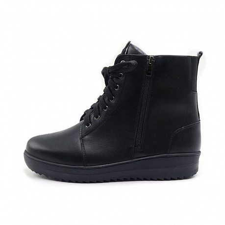 Полусапоги Dr. Spektor с мехом женские 5521-4F-0 черные. Изображение 2 из 3