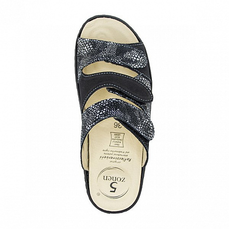 Сабо ортопедические Ортобум женские 20057-02 ярко-черные. Изображение 4 из 7