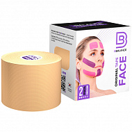 Кинезио тейп Bio Balance Tape Face Premium Quality для лица 5см х 5м бежевый.